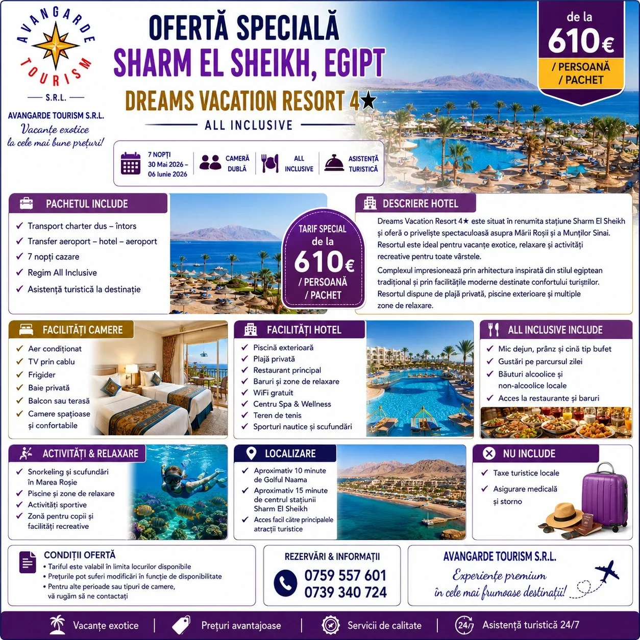 OFERTĂ SPECIALĂ – SHARM EL SHEIKH, EGIPT 🌴