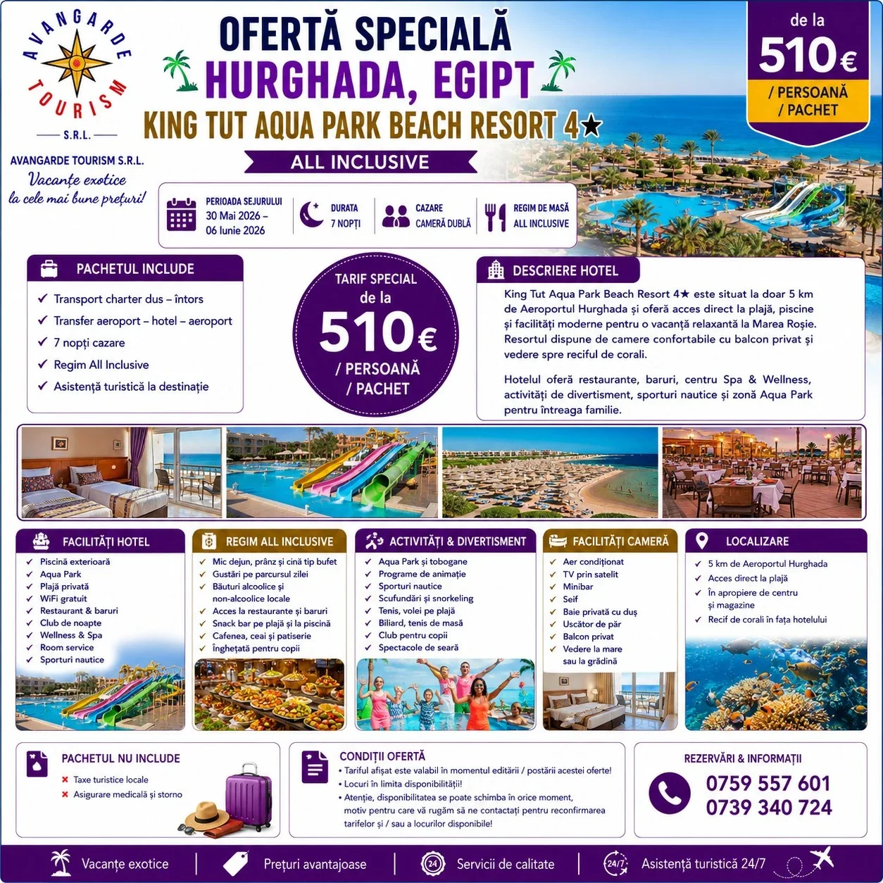OFERTĂ SPECIALĂ – HURGHADA, EGIPT All Inclusive