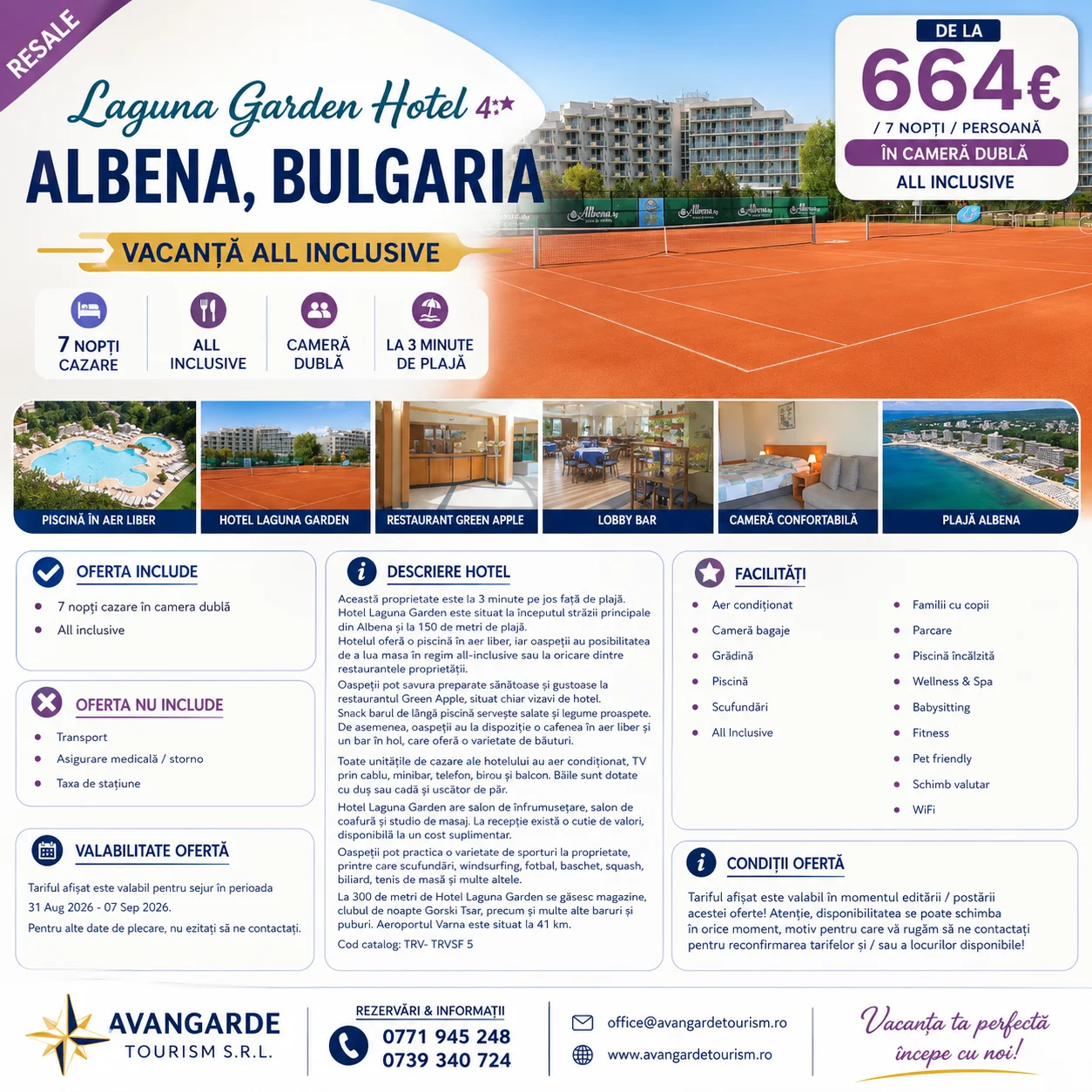OFERTĂ SPECIALĂ – ALBENA, BULGARIA 7nopți 6